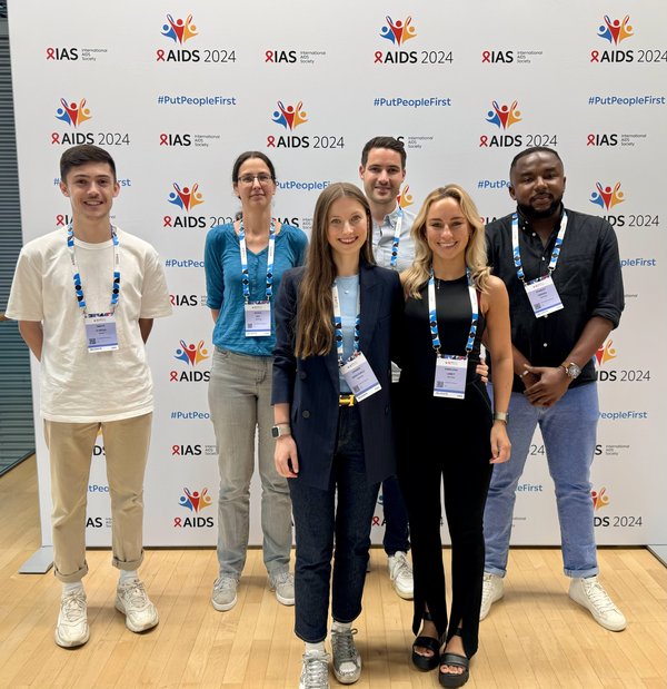 Team members at the AIDS Society (IAS) Conference in Munich