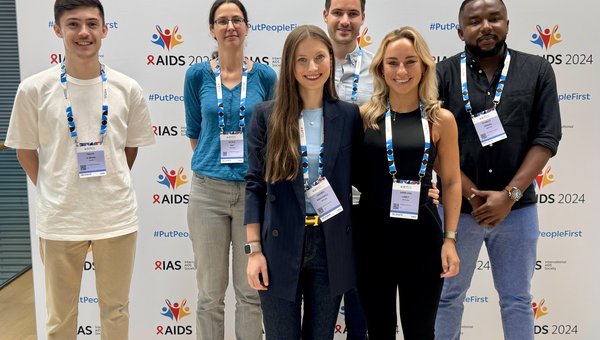 Team members at the AIDS Society (IAS) Conference in Munich